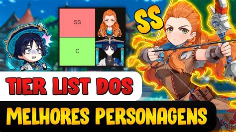 TIER LIST DOS MELHORES PERSONAGENS DE GENSHIN IMPACT YouTube