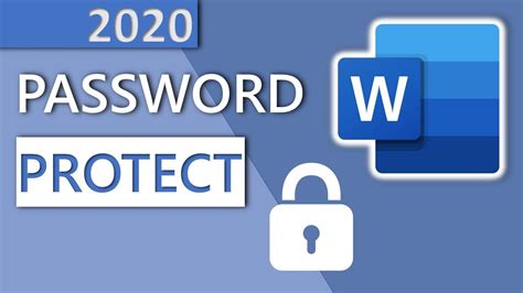 How To Password Protect A Word Document In 1 Minute Hd 2020 Youtube