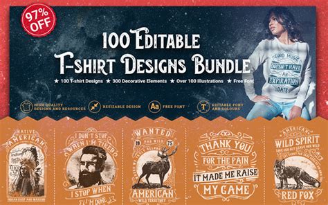 400 T Shirt Design Bundle Inkydeals