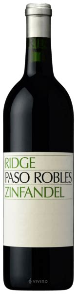 Ridge Vineyards Paso Robles Zinfandel Vivino Us