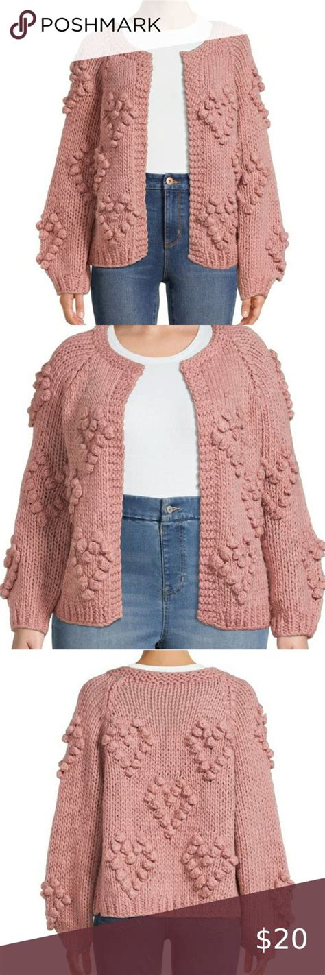 Bubble Knit Sweater Cardigan Debut Xl Sweaters Cardigans Knitted