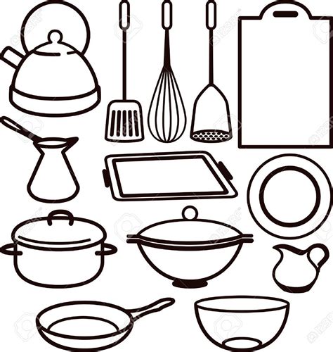 Cooking Utensils Drawing | Free download on ClipArtMag