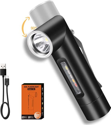 Ngokpyd V S Led Taschenlampe Usb Aufladbare Lumen Grad Drehbar