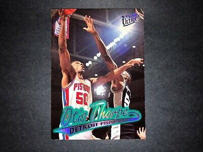 1996 97 FLEER ULTRA BASKETBALL OTIS THORPE 35 DETROIT PISTONS NBA CARD