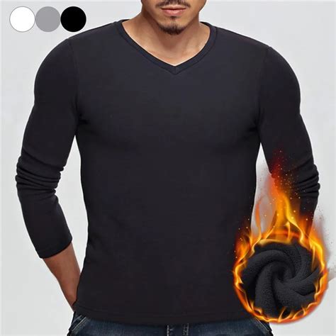 Winter Mens Underwear Warm Long Sleeved Thermal Fleece Lined Warm Panels Long Johns Thermo