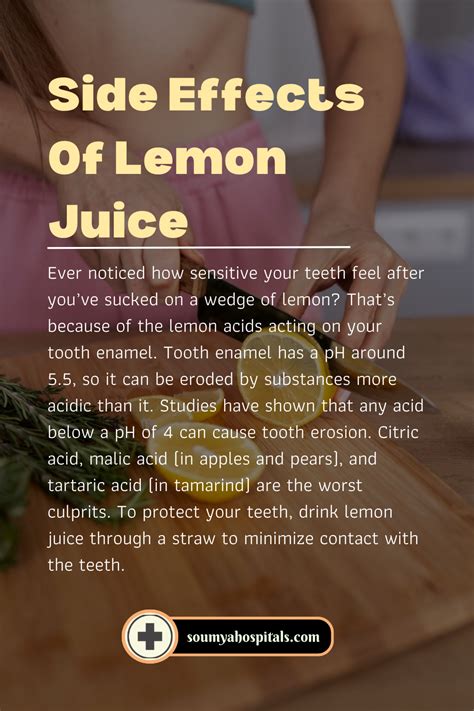 9 Side Effects Of Lemon Juice Overdose: A Sour Note - soumyahospitals.com