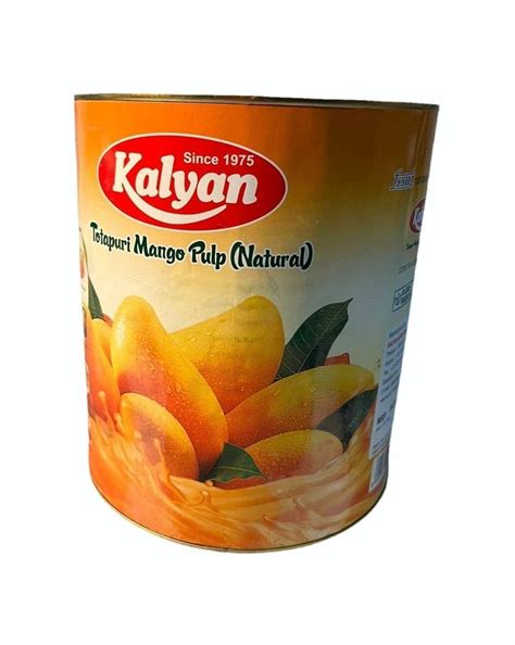 Yellow Klayan Totapuri Mango Pulp Packaging Type Tin Packaging Size