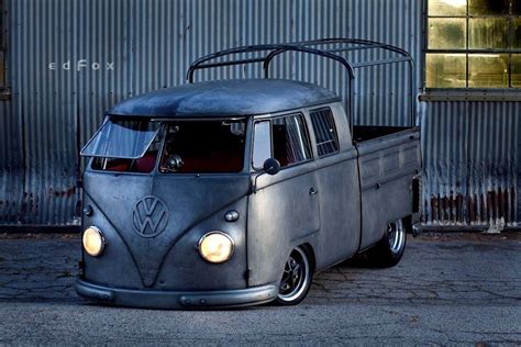 Custom T1 Double Cab Vw Cars Volkswagen Vw Bus