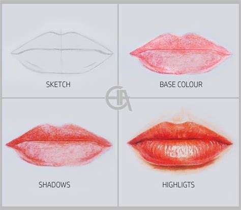 Lip Draeing Tutorial Realistic Drawings Art Drawings Sketches Pencil