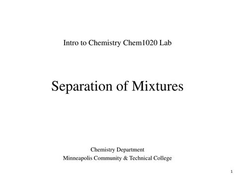 Ppt Separation Of Mixtures Powerpoint Presentation Id 310824