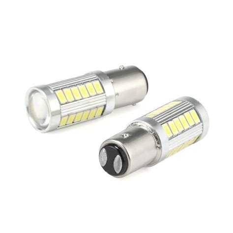 2X 33 SMD 1157 P21 5W 380 BAY15D CAR STOP TAIL BRAKE LED BULBS LAMP