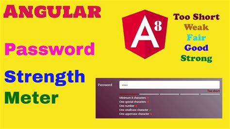 Angular Password Strength Meter Youtube