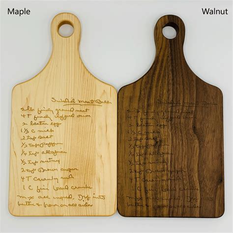 Recipe Cutting Board Peerless Visions Engraving Services Llc