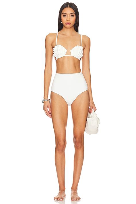 ADRIANA DEGREAS La Mer Coquillage Bikini Set In Off White REVOLVE