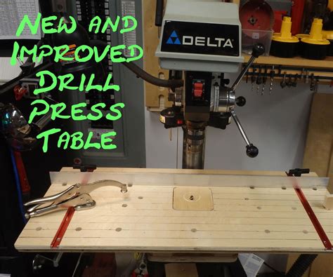 New And Improved Drill Press Table Drill Press Table Used Woodworking Tools Drill Press