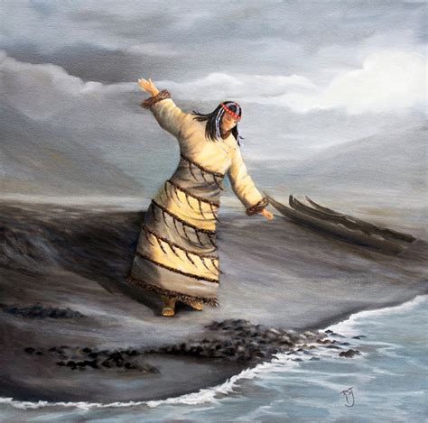 Painting Of An Aleut Dancer Native American Art Alutiiq Dancers