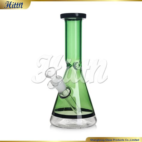 In Stock 10 Inches Height Medium Size Beaker Smoking Pipe Pyrex Glass