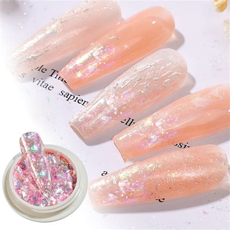 Melotizhi Nail Powder Fairy Color High Light Dream Cloud Brocade Piece