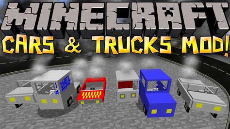 Minecraft Mods Cars And Trucks Mod Drive Around With Style Youtube