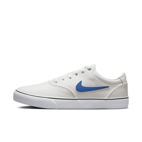 Nike Unisex Sb Chron 2 Canvas Skate Shoes In White Modesens