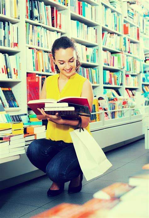 Woman Looking At Book Stock Image Image Of Cover Glad