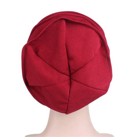 Neue Elastische Mode Turban Hut Einfarbig Frauen Warme Winter