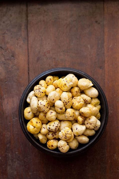 Roasted Makhana Or Phool Makhana Recipe Lotus Seeds Or Foxnuts