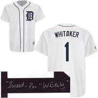 Lou Whitaker Autographed Jersey Detroit Tigers