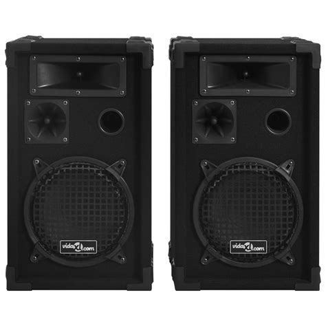 Professional Passive Hifi Stage Speakers 2 Pcs 800 W Black