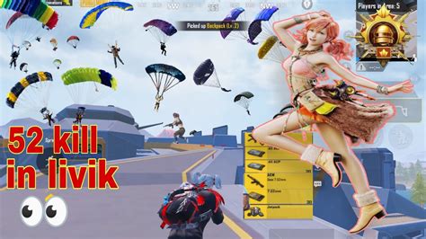 LIVIK GAME PLAY 52 KILL TENGAMING BEST MOMENT IN LIVIK PUBG TRY IPAD