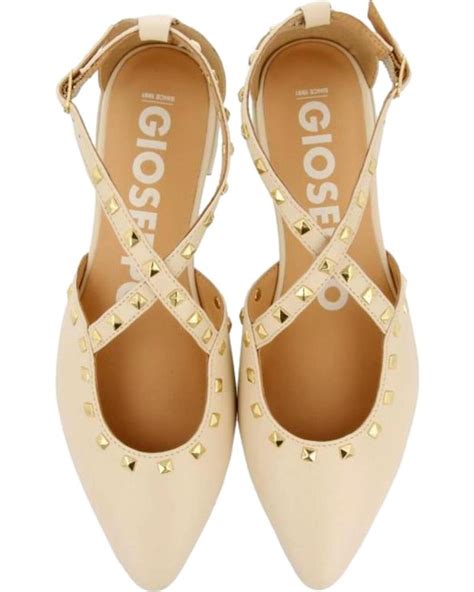 Sandalias De Mujer Gioseppo Bailarinas Piel Garcon Mujer Beige