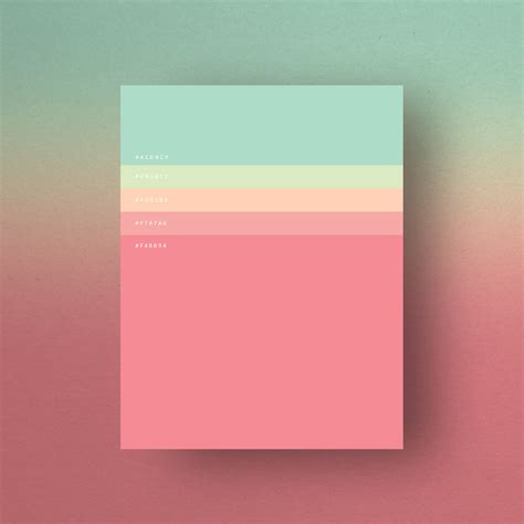 Minimalist Color Palettes 2015 Behance