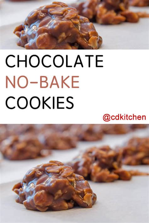 Chocolate No-Bake Cookies Recipe | CDKitchen.com