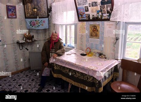 russia    russian traditionnal wooden house stock photo