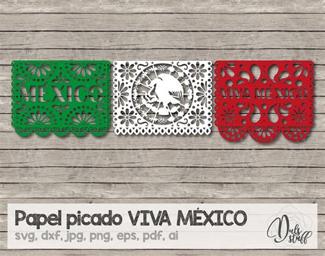 Papel Picado Svg Papel Picado Viva México Viva México Papel Etsy México