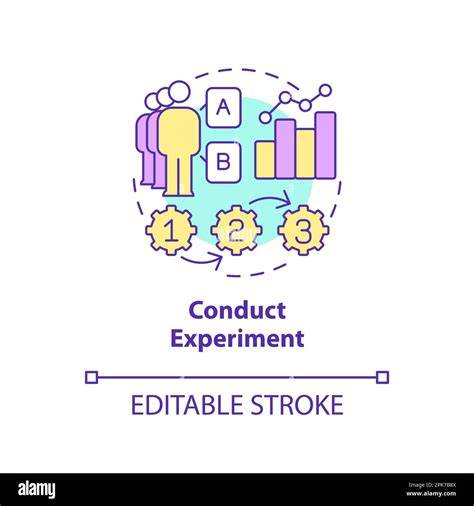 Conduct Experiment Concept Icon Stock Vector Image And Art Alamy