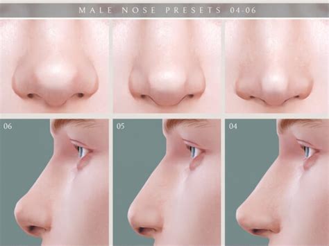 Sims 4 Male Nose Presets 04 06 The Sims Book