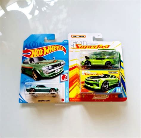 Hot Wheels 70 Toyota Celica Metallic Green Matchbox Superfast