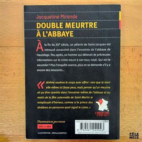 Double Meurtre L Abbaye Jacqueline Mirande Flammarion Jeunesse