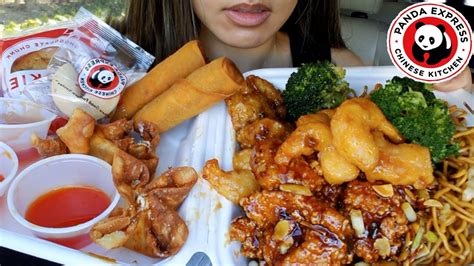 Asmr Eating Panda Express Orange Chicken Honey Walnut Shrimps Car