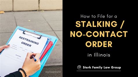 How To File For A Stalking No Contact Order In Illinois