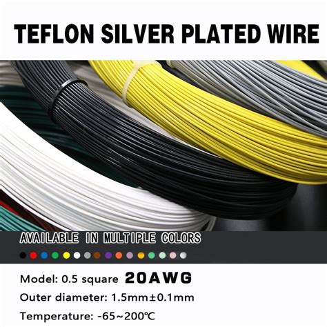 Teflon Silver Plated Wire Awg Mm Wire Diameter Mm High