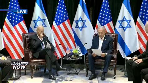 Biden Meets With Israeli Leaders As Tensions Grow After Hospital Blast