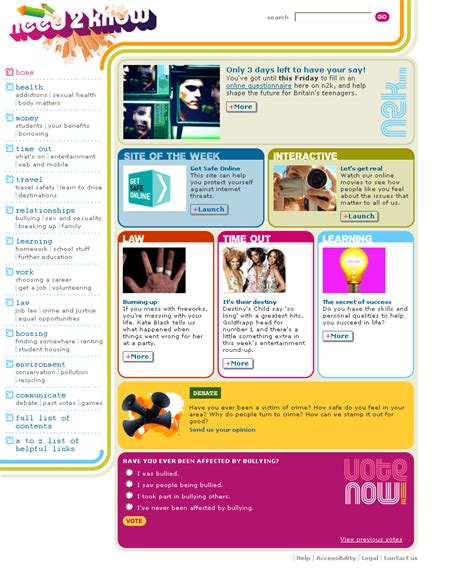 Need2know In 2005 Web Design Museum