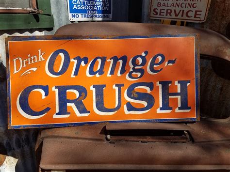 Orange Crush Sign Etsy