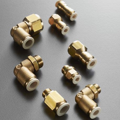 Copper Compression Tube Fittings Brass Instrumentation Tube Fittings