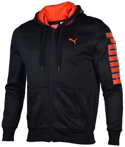 Puma Mens Poly Fleece Full Zip Hoodie Ebay