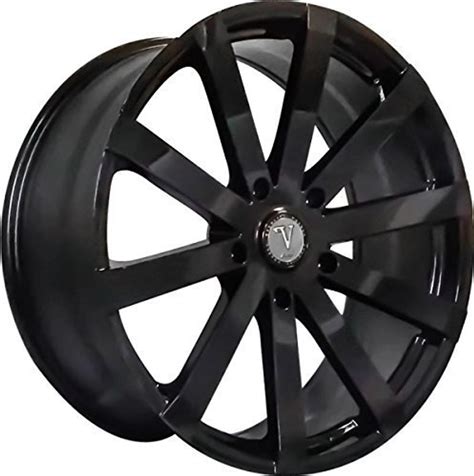 Velocity® Vw12 Wheels Rims Black Milled Machined Chrome Free