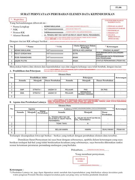 Formulir F1 06 Pdf