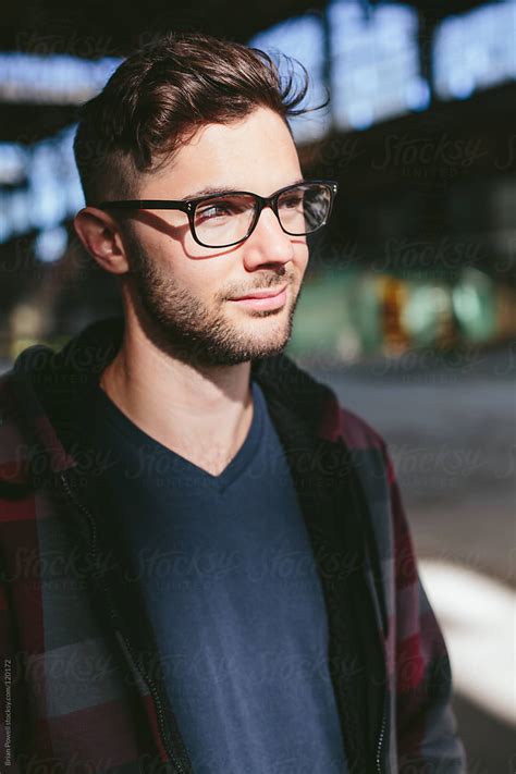 Cool Guy With Glasses By Stocksy Contributor Brian Powell Stocksy